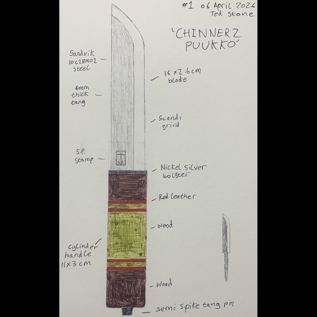 Chinnerz Puukko concept sketch